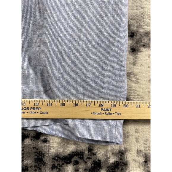 Old Navy Pants Womens Size 2X Pinstripe Linen Blend Wide Leg Drawstring Hippie - Picture 8 of 15